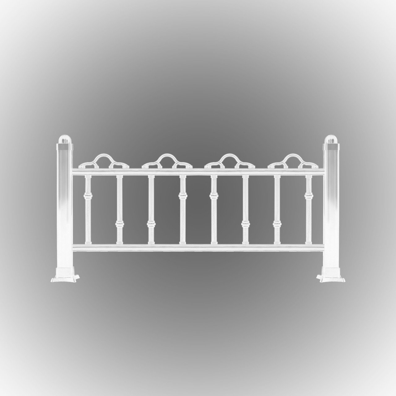 Alüminyum Dikmeli Plastik Ferforje 40*100 Cm - IŞIKLI