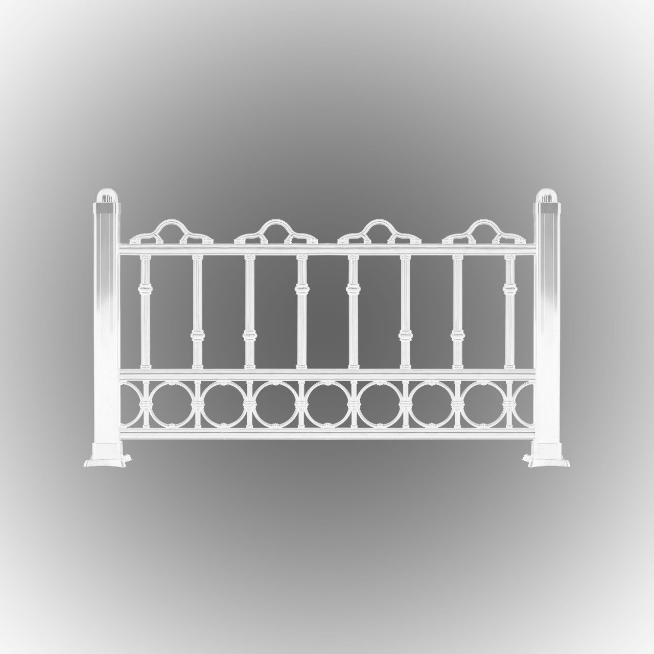 Alüminyum Dikmeli Plastik Ferforje 60*100 Cm - IŞIKLI