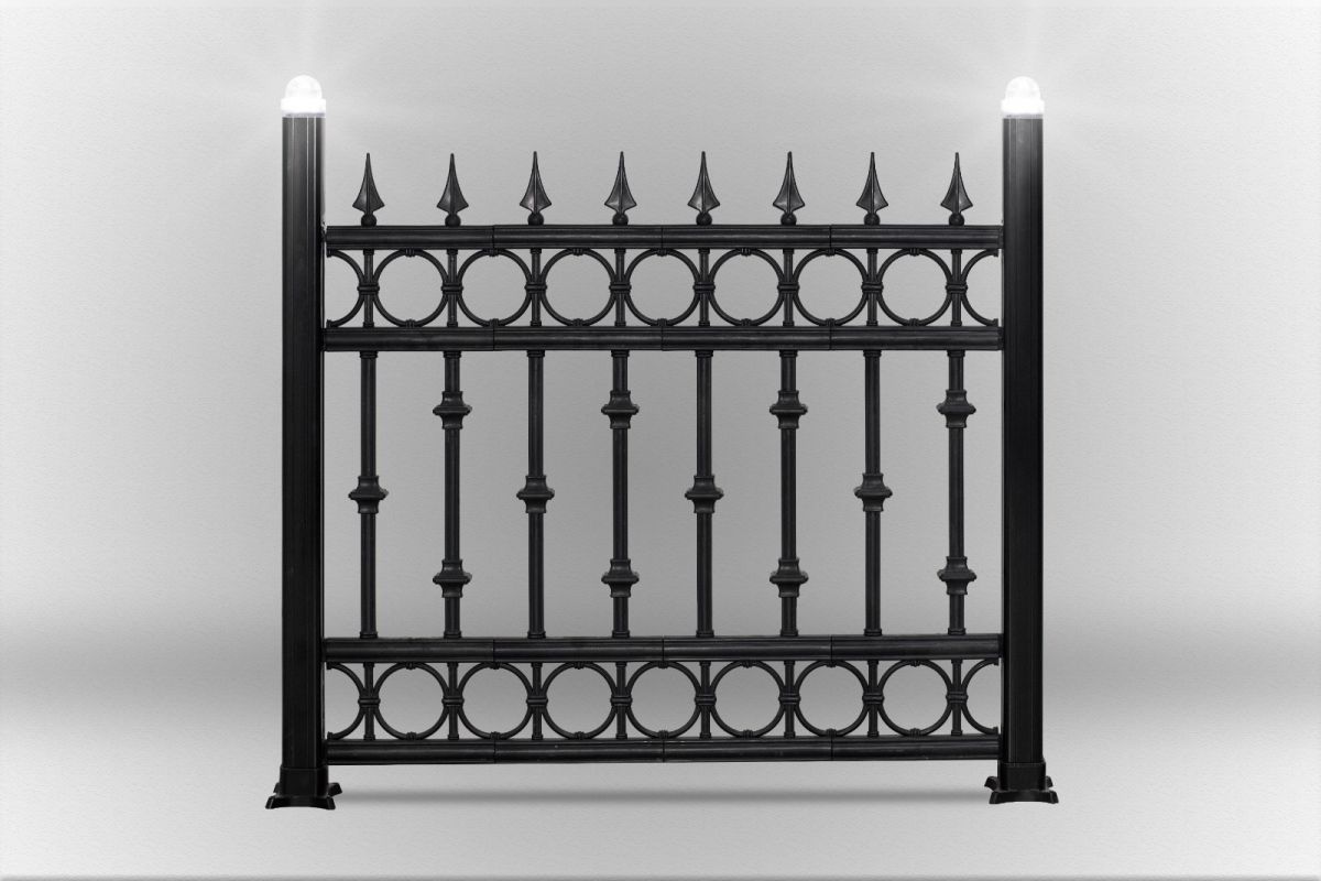 Alüminyum Dikmeli Plastik Ferforje 100*100 Cm - IŞIKLI